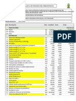 Lista de Insumos Del Presupuesto RESALTADO