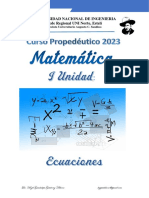 Unidad I Algebra. Ecuaciones