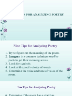 Analyzing Poetry