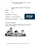 Electrical Installation Selection & Erection Criteria in Buildings, For Technicians