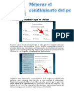 Actividades para Mejorar El Rendimiento Del PC