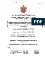 Formations Forestières Et Préforestières Du Bassin Versant de Tensift