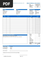 Proforma Invoice Template