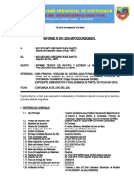 INFORME N°001-2020. Sustenta La Necesidad Ejecutar Adicional de Obra