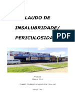 Modelo de Laudo de Insalubridade-Periculosidade