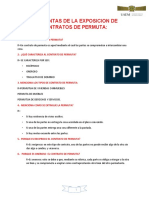 Preguntas de La Exposision de Contratos de Permuta 9988....