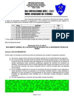 2da Convocatoria Auxiliaturas SEM 1 2023