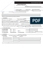 Account Related Common Request Form