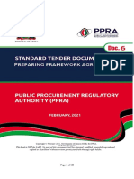 STD Procedures For Preparing Framework Agreements