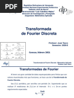 Clase 7 Transformada de Fourier Discreta