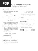 Formula Sheet Table