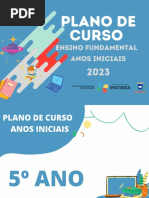 Plano de Curso - Anos Iniciais - 5° Ano