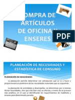 Compra de Art de Oficina y Enseres