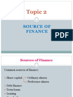 L2 Source of Finance