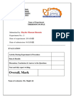 Thermodynamics Exp 2 Thermocouple