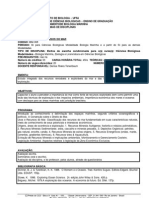 Ementas e Programas Bacharelado em Biologia Marinha