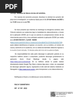 24 de Febrero de 2023 A:00 Horas en La Sala 703