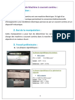 TP1 - Etude de Machine À Courant Continu:: La Plaque Signalétique Du Moteur