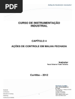 Curso de Instrumentação Industrial: Capítulo 4 Ações de Controle em Malha Fechada