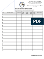 Fiche Presence Et Notation