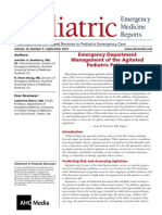 Pdmr201309 Management of The Agitated Pediatric Patient