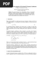 Intermodulation Investigation of Fractional-N Frequency Synthesiser