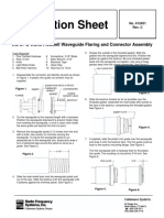 Instruction Sheet: WE 37 & WE46 Flexwell Waveguide Flaring and Connector Assembly