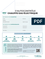 Fiche Autocontrole Chauffe Eau Electrique