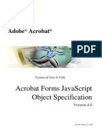 Adobe Acrobat: Acrobat Forms Javascript Object Specification