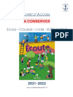 Livret D'accueil - Juillet 2021