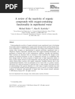 A Review of The Reactivity of Organic