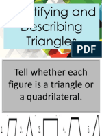 Identifying and Describing Triangles