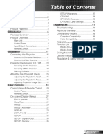 Optoma PRO360W Multimedia Projector User's Manual