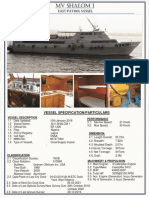 MV Shalom 1 Specification.