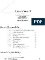 Year 9 Biology Unit 2 Living Things in Their Environment Lesson 2.3 Ecology Pages 26-27