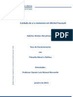 Tese de Doutoramento em Filosofia Moral e Política - Cuidado de Si e Metanoia em Michel Foucault - 2015 - Doutor Adelino Alcides Abrunhosa Ferreira