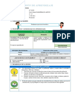 Sesión de Aprendizaje 15 de Setiembre 3º-4º