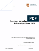 Los Retos para El Periodismo de Investigación en 2020