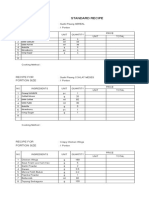 Form Standar Recipe