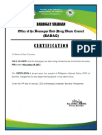 Badac Cert. 1