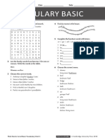 Unit 3 - Vocabulary - Basic