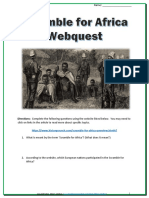 Scramble For Africa Webquest