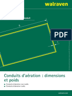 Air Duct Dimensions and Weights Data Sheet FR