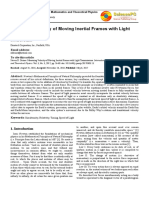 Measuring Velocity of Moving Inertial Frames