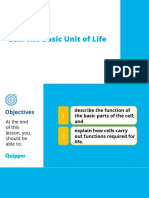 Earth and Life Science SHS 16.1 Cell The Basic Unit of Life