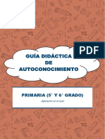 Guía Didáctica de Autoconocimiento. 5to y 6to