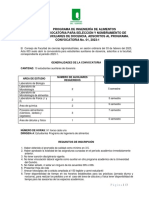 Convocatoria Auxiliares 2023-1 Ing - Alimentos..