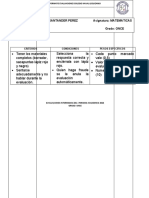 Matemativas Evaluacion Intermedia