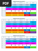 Horario de Clases