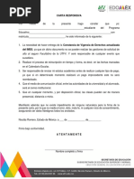 Carta Responsiva Reinscripción